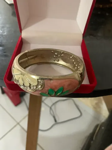 Pulseira linda em Prata 950 com pedras encravadas