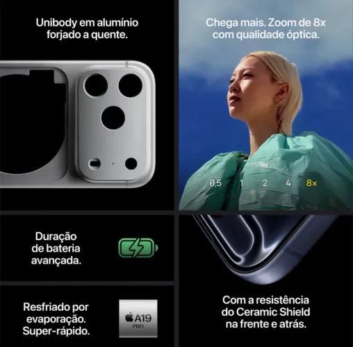 iPhone 17 pro Max silver sem uso leia a descrição