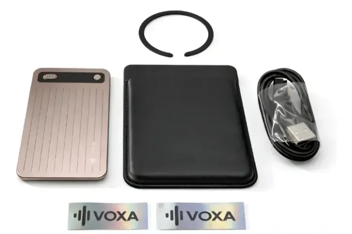 Gravador De Voz 64gb Com Ia Chatgpt Gemini Similar Plaud Note Prateado