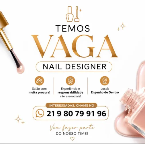 Nairls Design venha fazer parte do nosso time