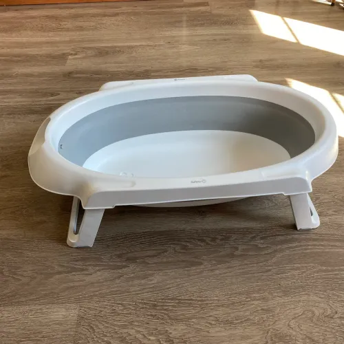 Buba Banheira Dobrável Silicone E Plástico Portátil (Cinza