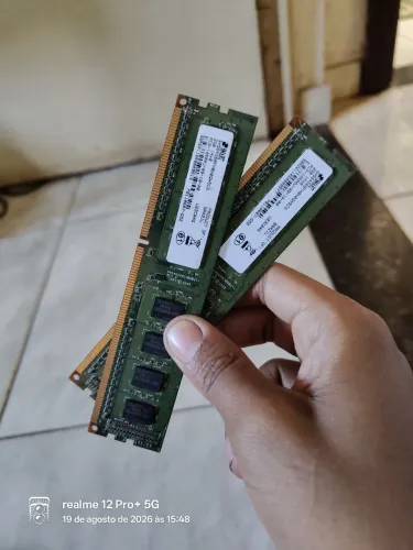 Vendo memória ram ddr3 4gb 2x2
