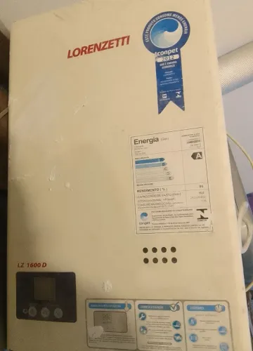Aquecedor a gás Lorenzetti 15 litros