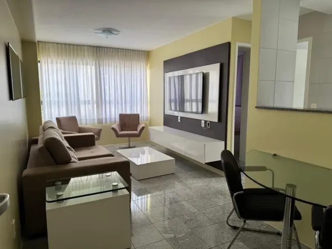 Excelente apartamento de 40 m², totalmente mobiliado, disponível para locação em Boa Viage