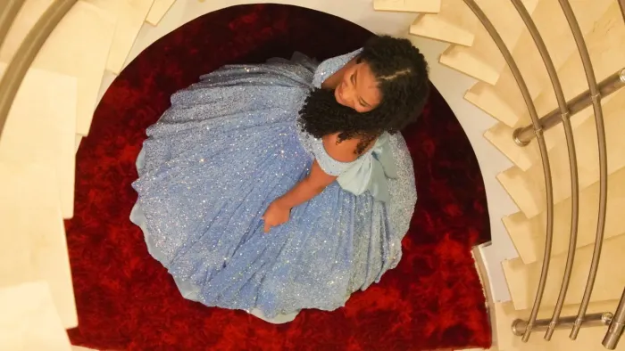 Vestido Debutante Azul Bebe - Perfeito