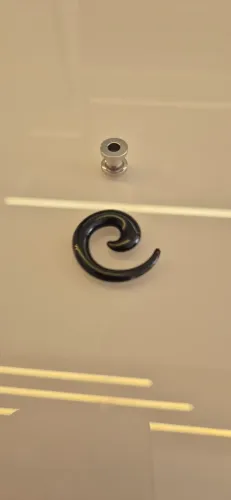 Alargador e espiral de orelha 6mm