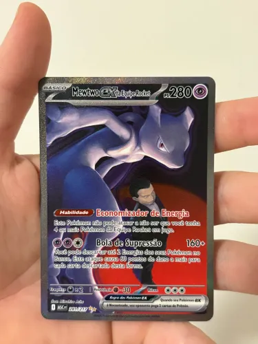 Mewtwo EX da equipe rocket 281/217 Nm