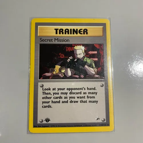 Carta Pokémon 1 edição
