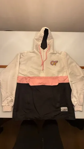 Jaqueta Corta Vento Odd Future Branca Tamanho G
