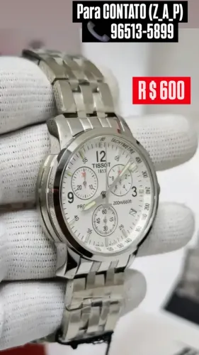 Relógio Tissot Prc * 200 Original Mostrador Branco (entregamos)
