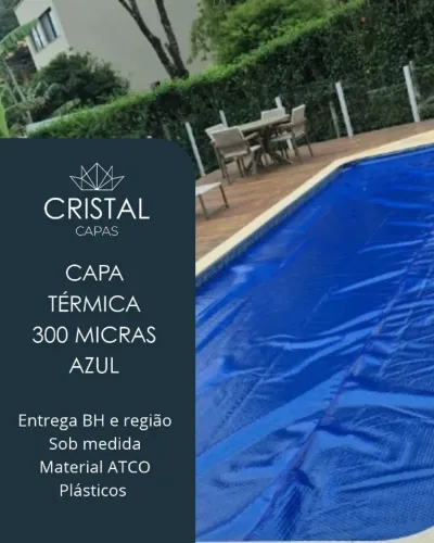 Capa Térmica 300 micras Azul Para Piscinas