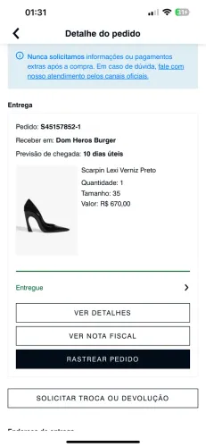 Scarpin Lexi Verniz Preto Schutz