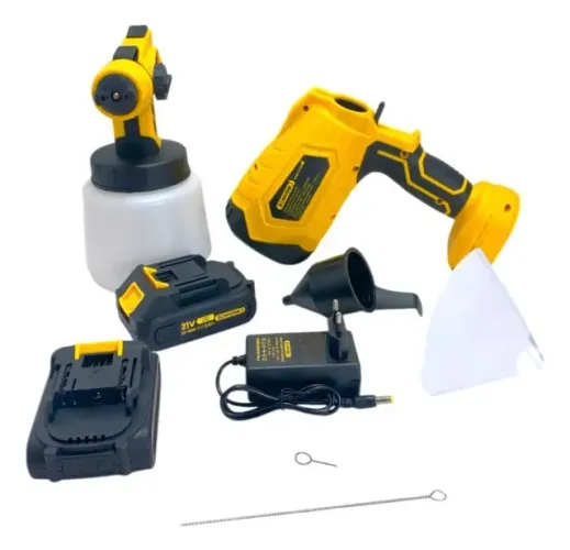 Pistola Pintura Sem Fio Bateria 21V Bomvink BOM-9720 an2