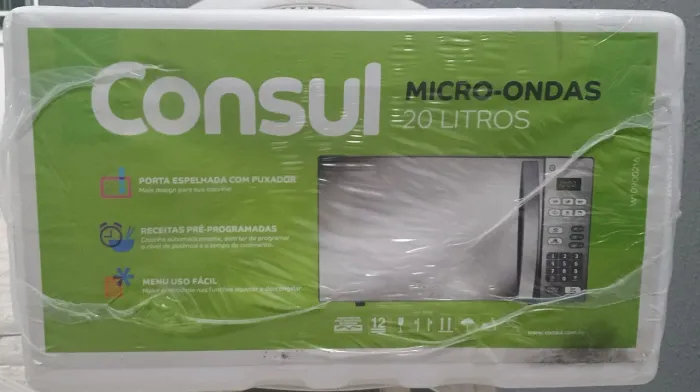 Microondas Novo na caixa CM020BF 20 litros Espelhado Consul