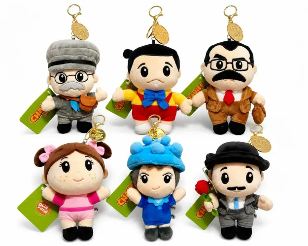 Kit chaveiro turma chaves com 6 personagens
