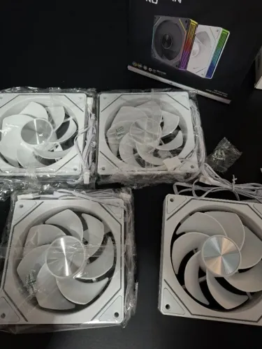(NOVO) Kit 4 Cooler Fan Argb Prism Pro 6 Reverse 3 Pinos 5v