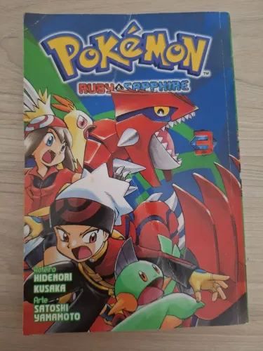 Lote Mangá Pokémon Ruby E Sapphire Vols 1, 2 E 3 - Panini