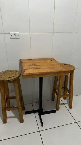 Mesa bistrô madeira