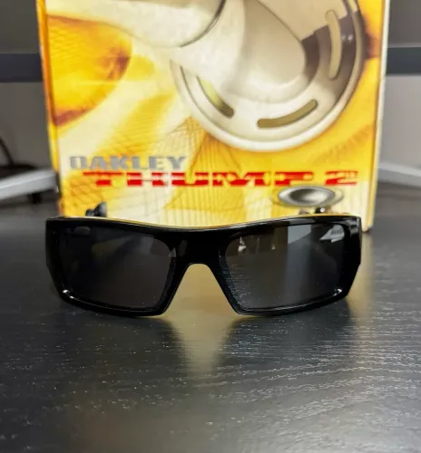 óculos raro oakley thump 2 raríssimo black iridium novo sem uso e completo
