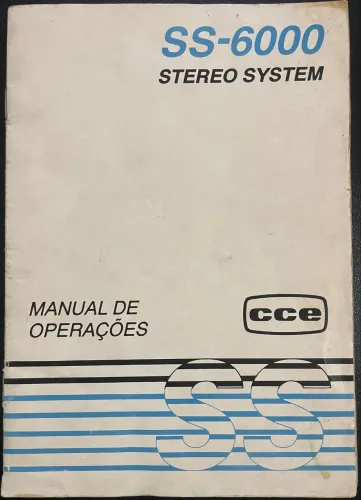 Manual de Operações CCE SS-6000 (RARO)