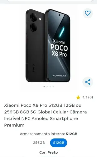 Xiaomi Poco X8 Pro lacrado