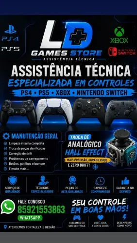 Manutenção controles ps4, ps5, Xbox e Nintendo switch...