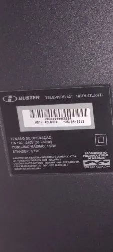 Tv só acende led azul