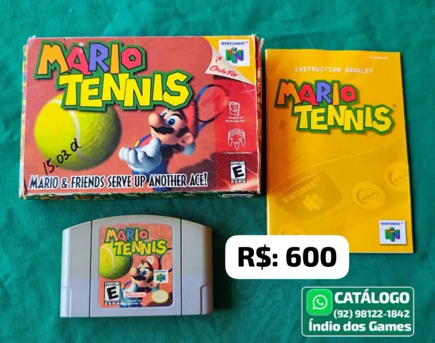 Mario Tennis = R$: 600