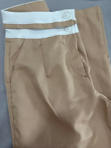 CALÇA BEGE TAM GG