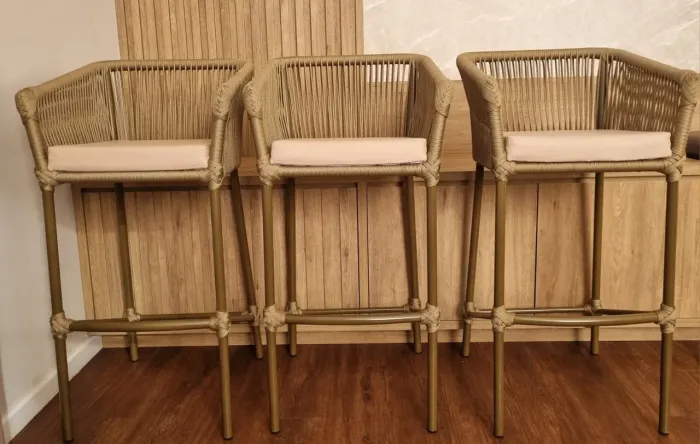Vendo 3 banquetas de corda náutica 