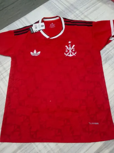 Camisa do flamengo n° 3 vermelha sem patrocínio