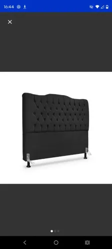 Cabeceira de cama Queen Size Preta