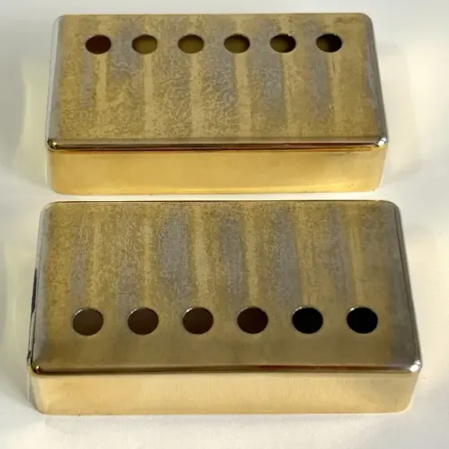 Par de capas douradas para captadores humbucker Seymour Duncan para guitarra elétrica