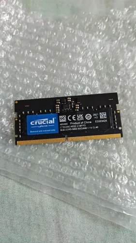 Memória RAM Crucial 8GB DDR5 5600MHz SODIMM (Para Notebook)