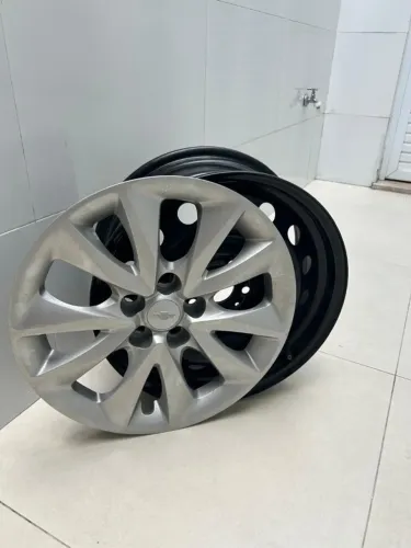 KIT JOGO DE RODAS 16 + CALOTAS - ORIGINAIS 0 KM