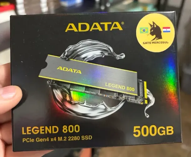 SSD ADATA LEGEND 800, 500GB, M.2 2280, PCIe 4.0 NVMe, Leitura 3500MB/s Gravação 2800 MB/S
