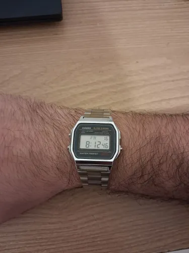 Relógio Casio prata inox condição excelente