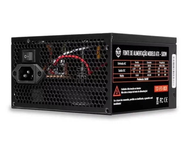 Fonte TGT Enfield, 500W, ATX Bivolt, Preto