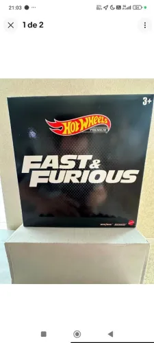 Set hot Wheels velozes e furiosos com 5 miniaturas