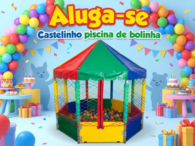 Castelinho piscina de bolinha