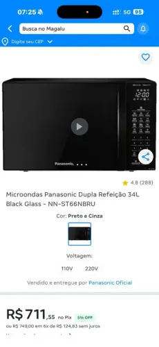 Vendo microondas