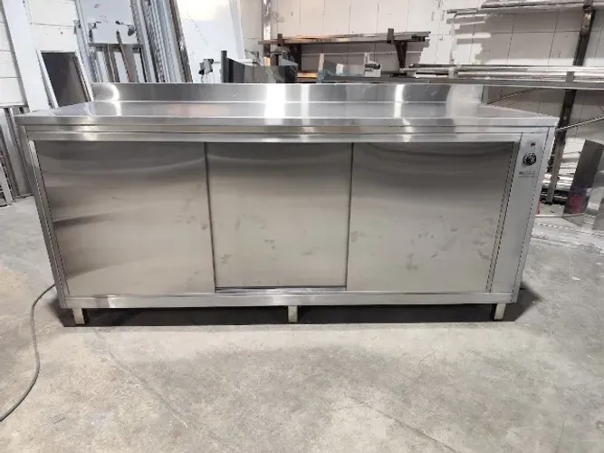 Balcão Frigorífico 1950mm 3 Portas Inox Profissional Cozinha 