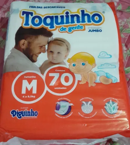Fralda Toquinho de Gente + Huggies Tripla Proteção
