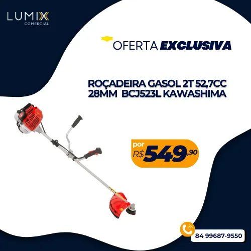 ROÇADEIRA GASOL 2T 52,7CC 28MM BCJ523L KAWASHIMA
