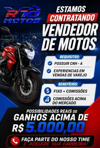 Vendedor Motos / Auxilar de Vendas / Loja em Palhoça