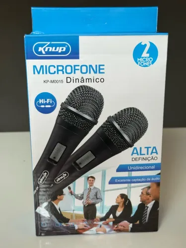 Par de Microfones KNUP dinamico