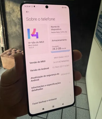 Note 13 PRO 5 G .. 256 Gigas