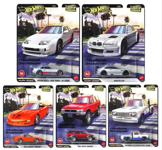 Hot wheels premium set boulevard bmw m3