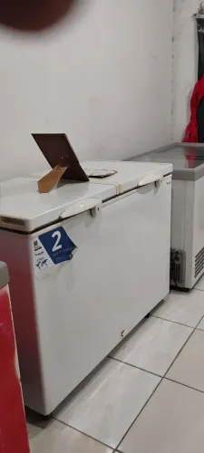 Freezer horizontal branco fricon duas tampa
