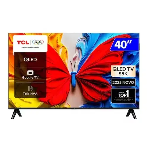 Smart TV TCL QLED 40" + Soundbar Tomate MTS-2055 Linho + Antena Indusat e Suporte